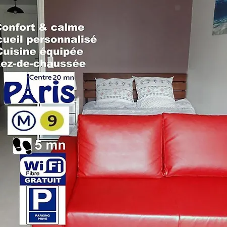 Apartment Feel At Paris-montreuil 500m Metro Parking Prive Gratuit